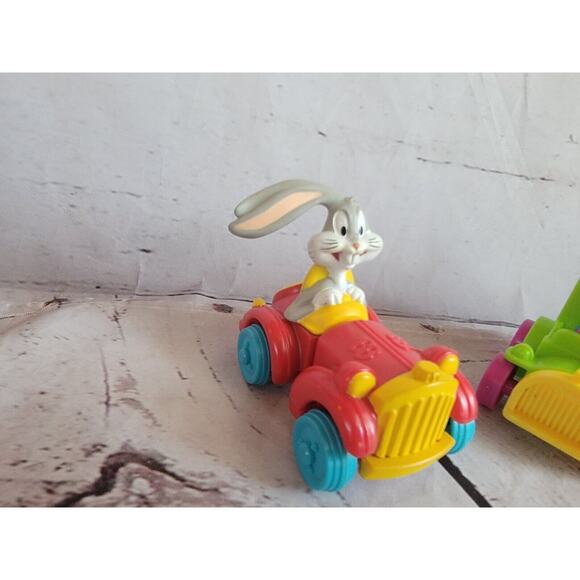 mcdonalds happy meal toys Looney Toons Racers Set Of 2 Bugs And Porky - Picture 3 of 7